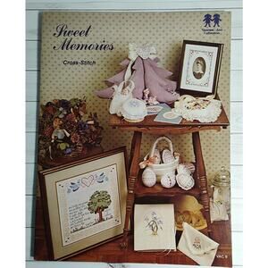 Sweet Memories Cross Stitch Patterns Flowers, Floral, Bears, Valentine, Eggs